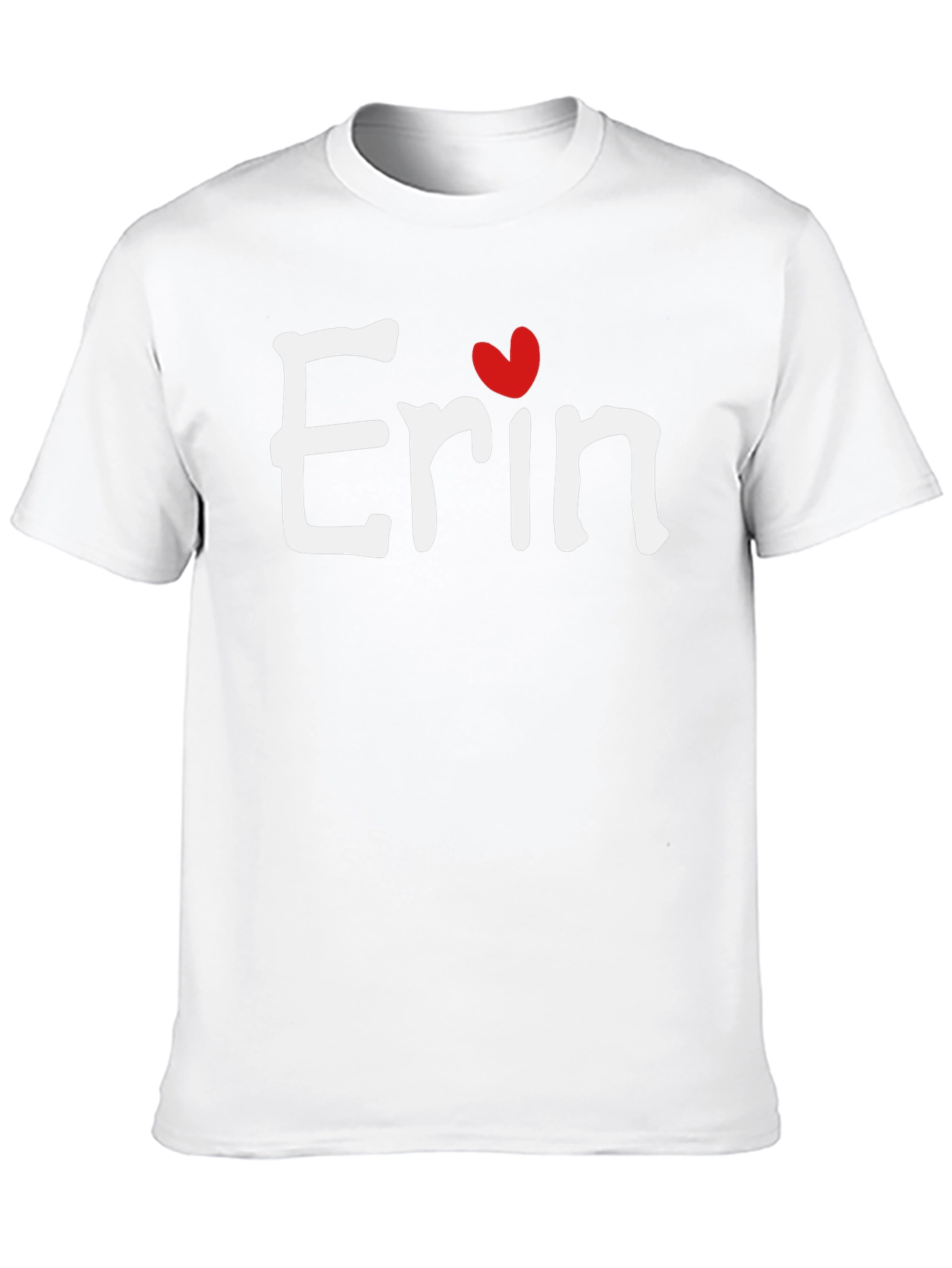 Erin Heart T-Shirt - Custom Name Tee