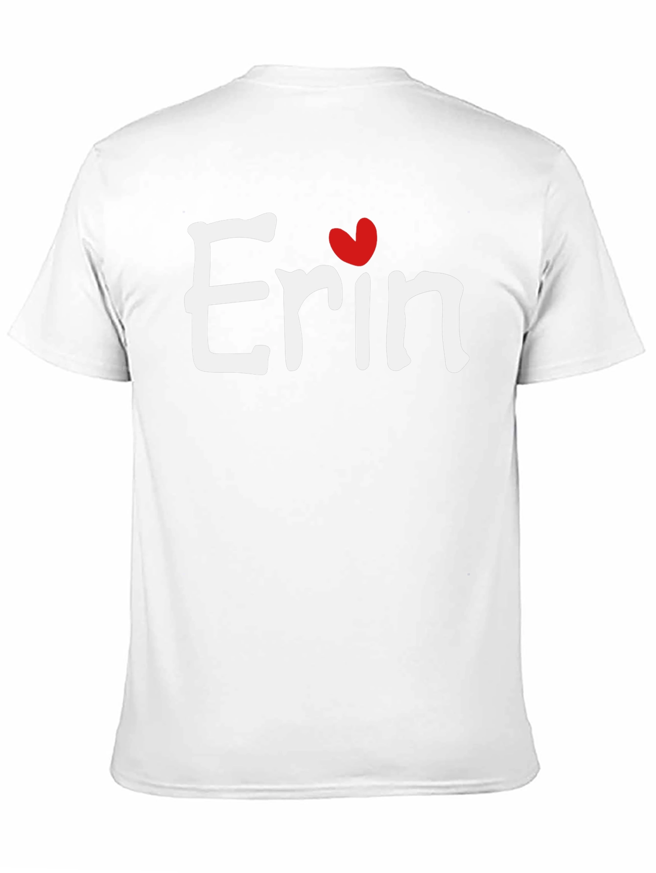 Erin Heart T-Shirt - Custom Name Tee