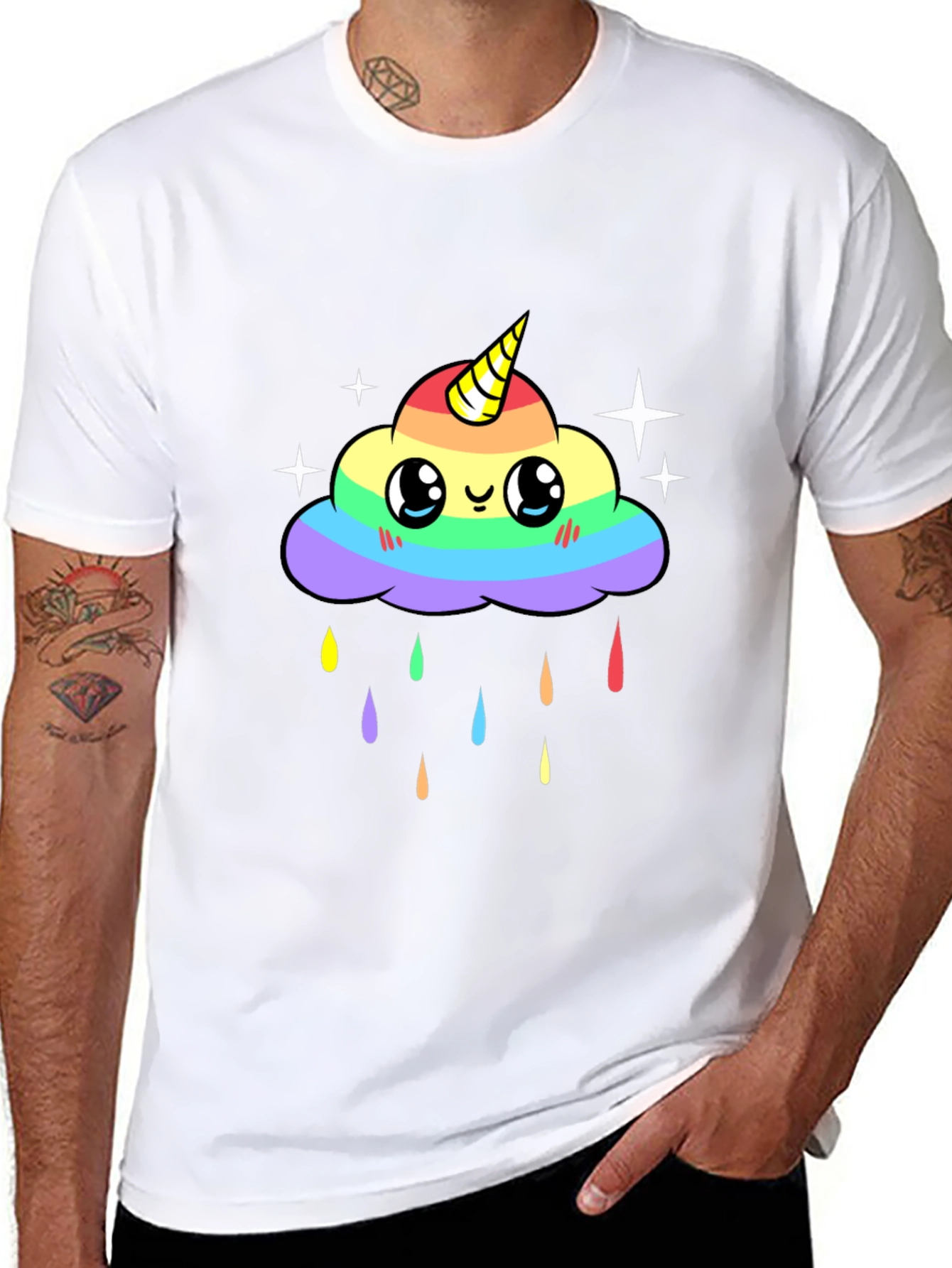 Rainbow Cloud Unicorn T-Shirt