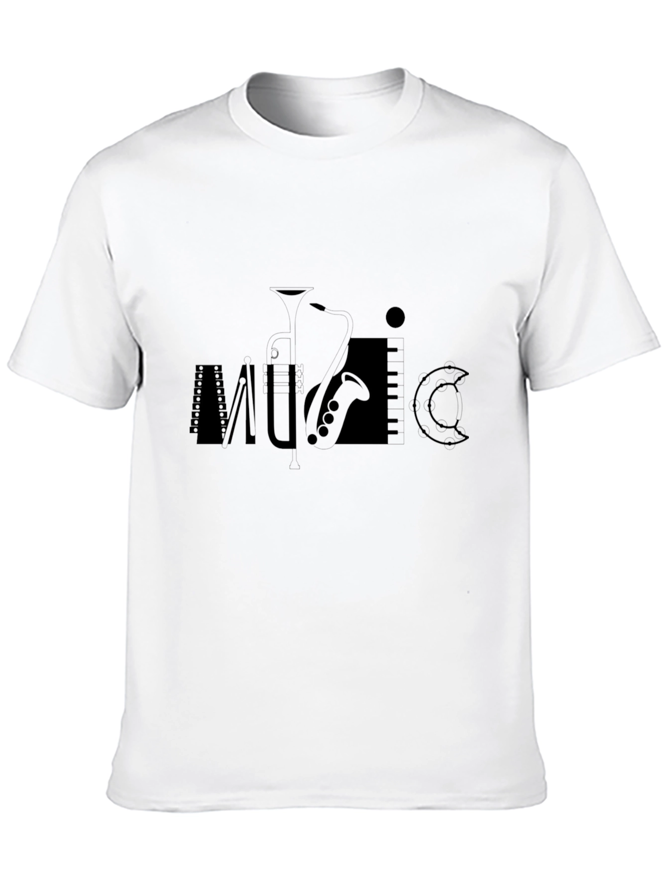 Black Music Graphic Tee - Stylish & Unique