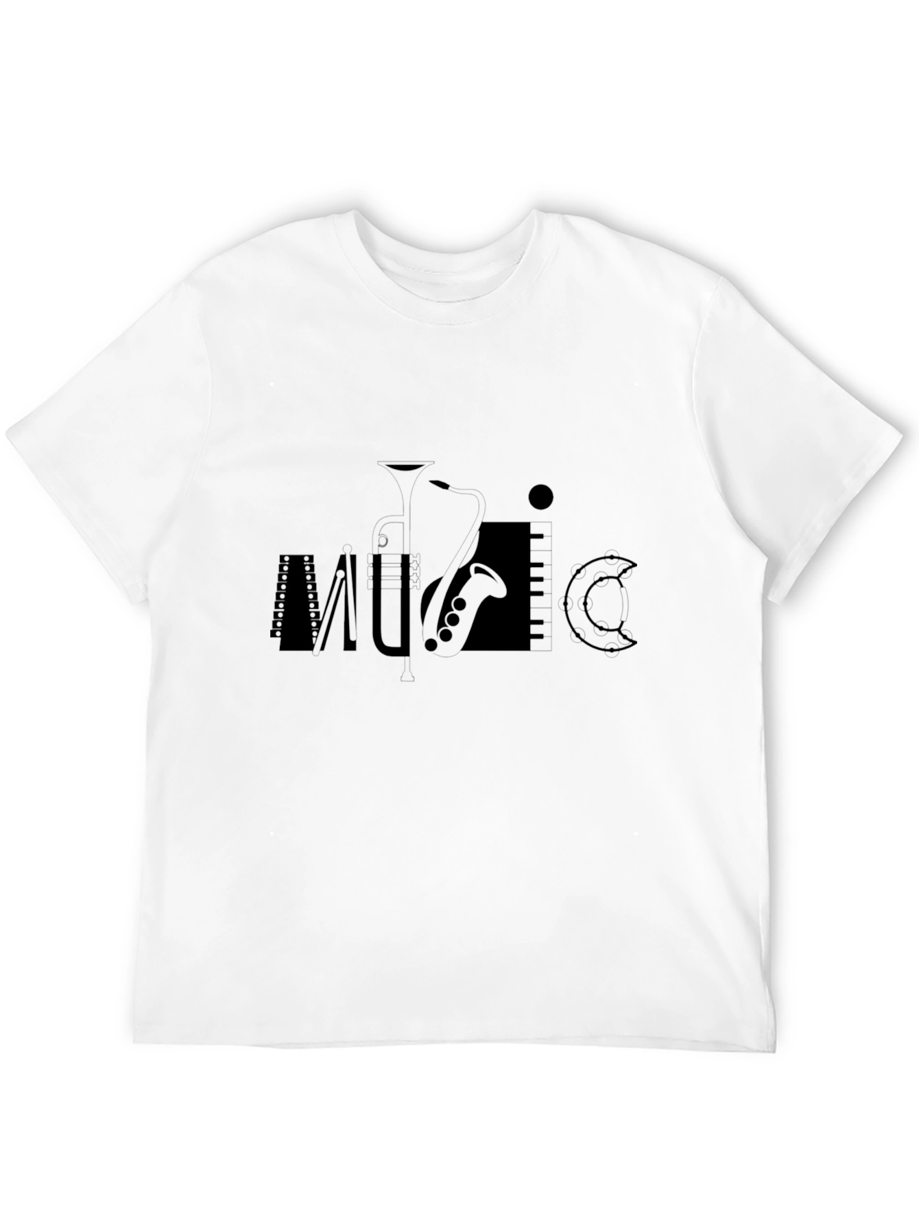 Black Music Graphic Tee - Stylish & Unique
