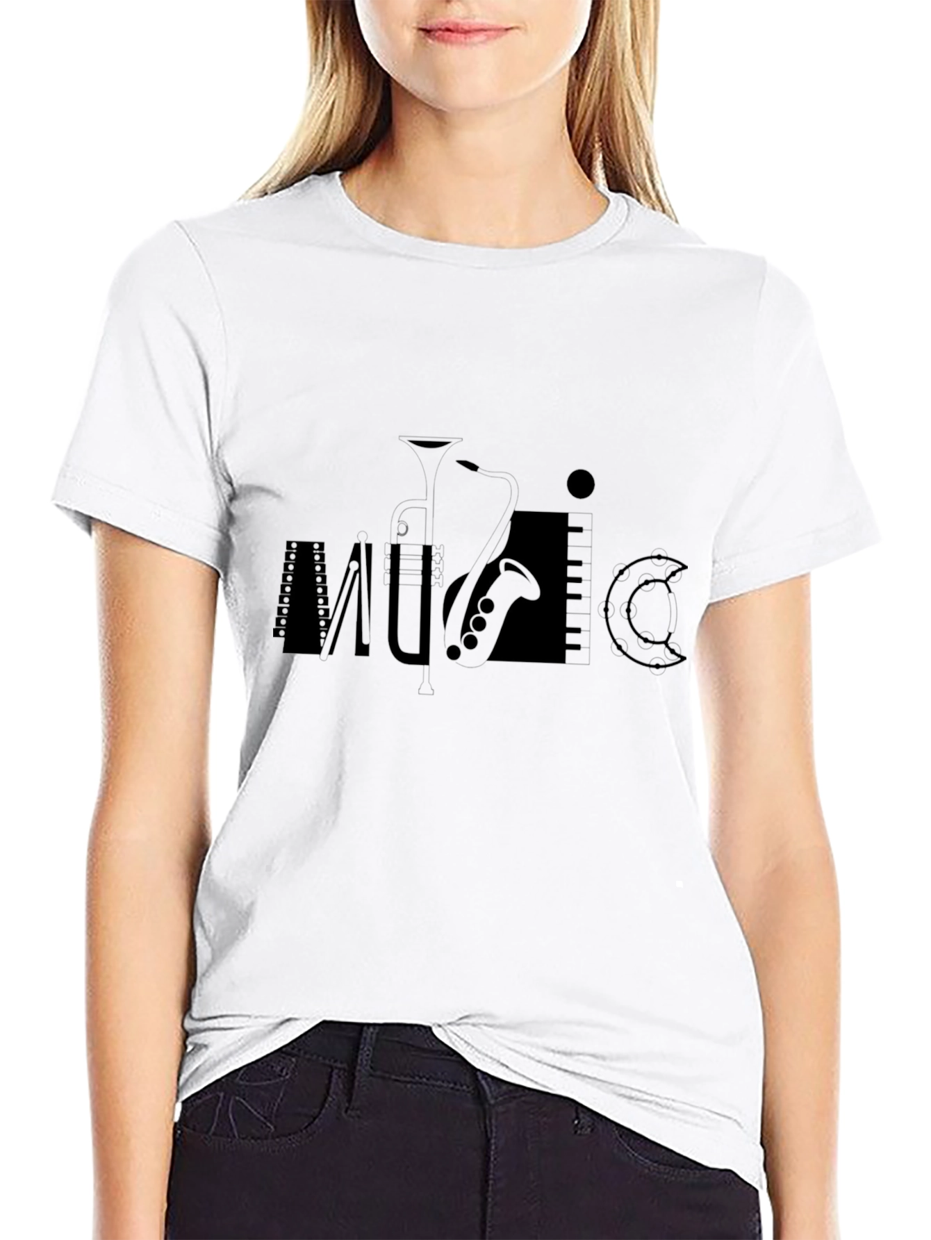 Black Music Graphic Tee - Stylish & Unique
