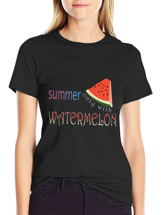 Summer Watermelon Graphic Tee - Fun Seasonal Shirt