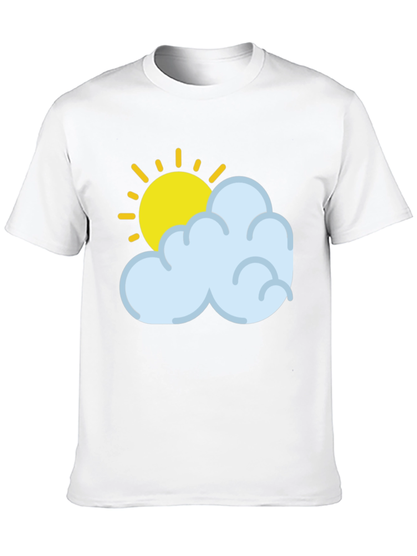 Sunny Day Graphic Tee - Soft Black Cotton T-Shirt
