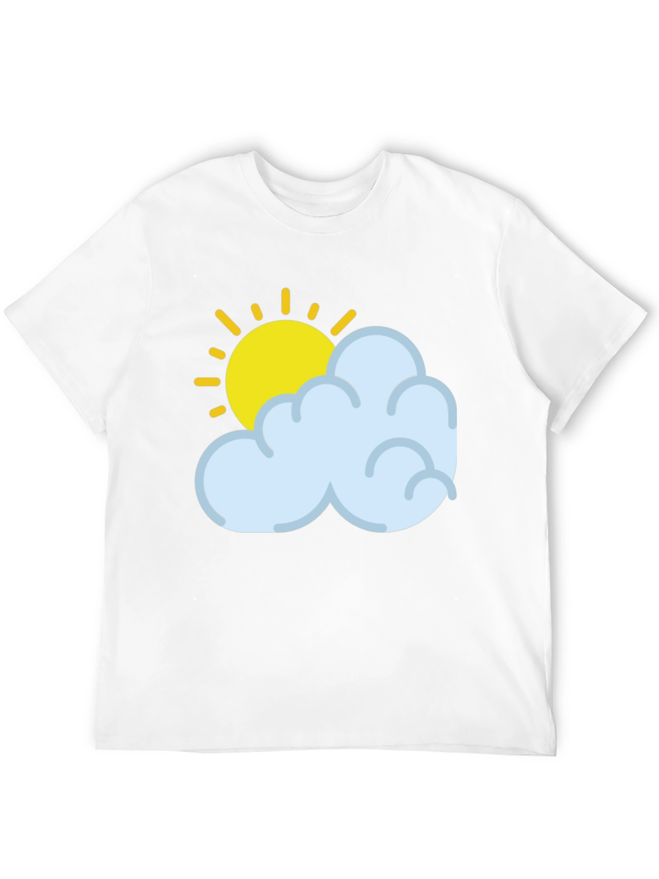 Sunny Day Graphic Tee - Soft Black Cotton T-Shirt