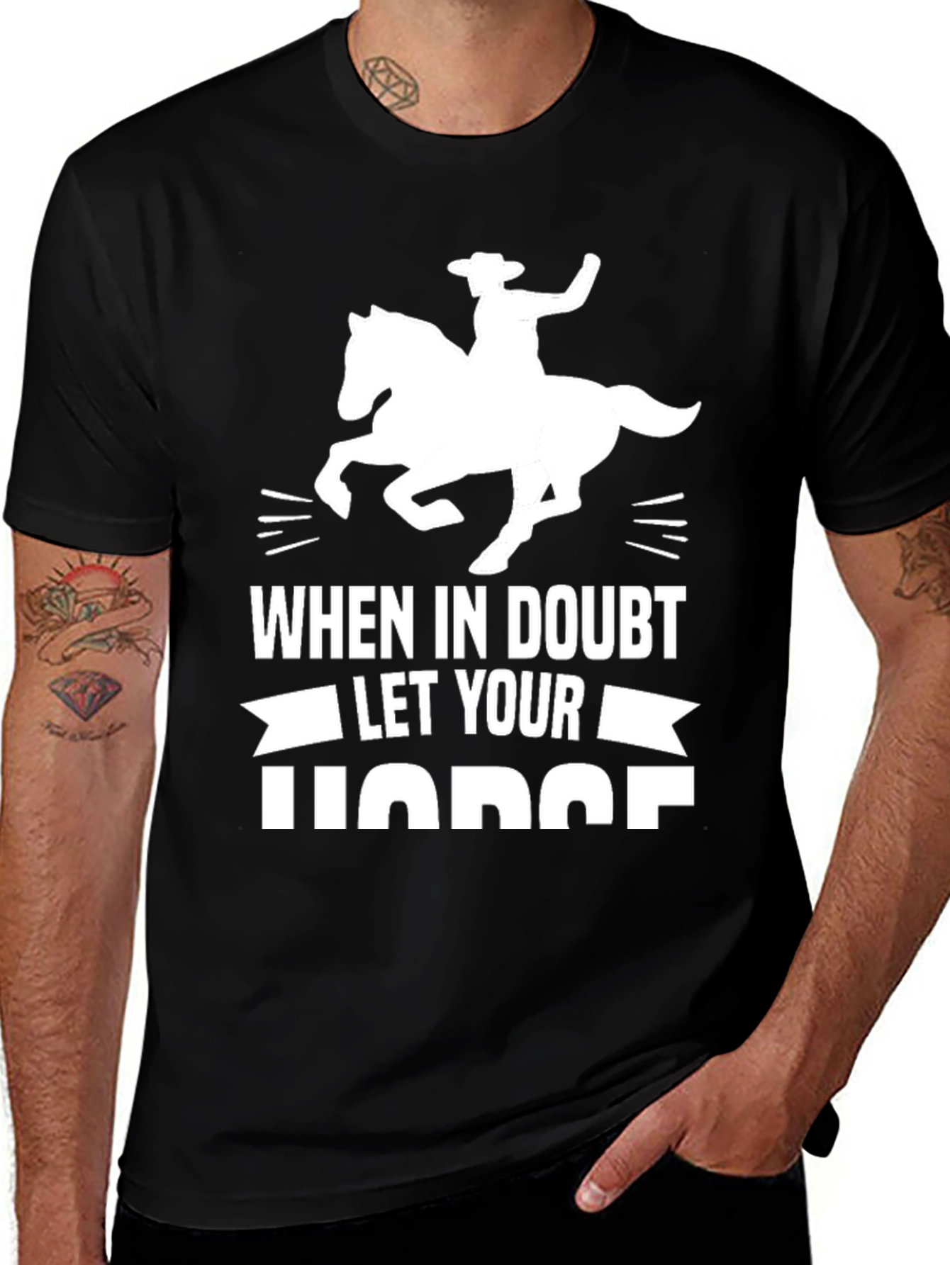 When In Doubt Let Your Horse Funny Tee