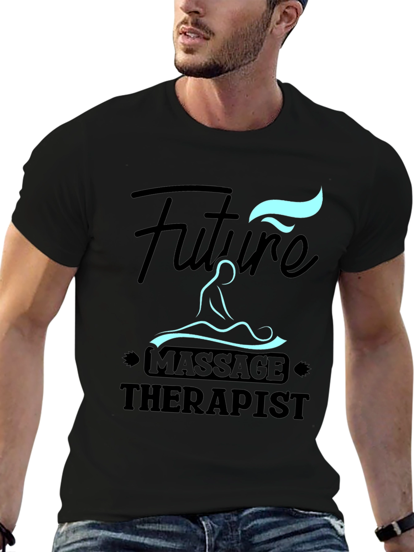 Future Massage Therapist Graphic Tee - Black