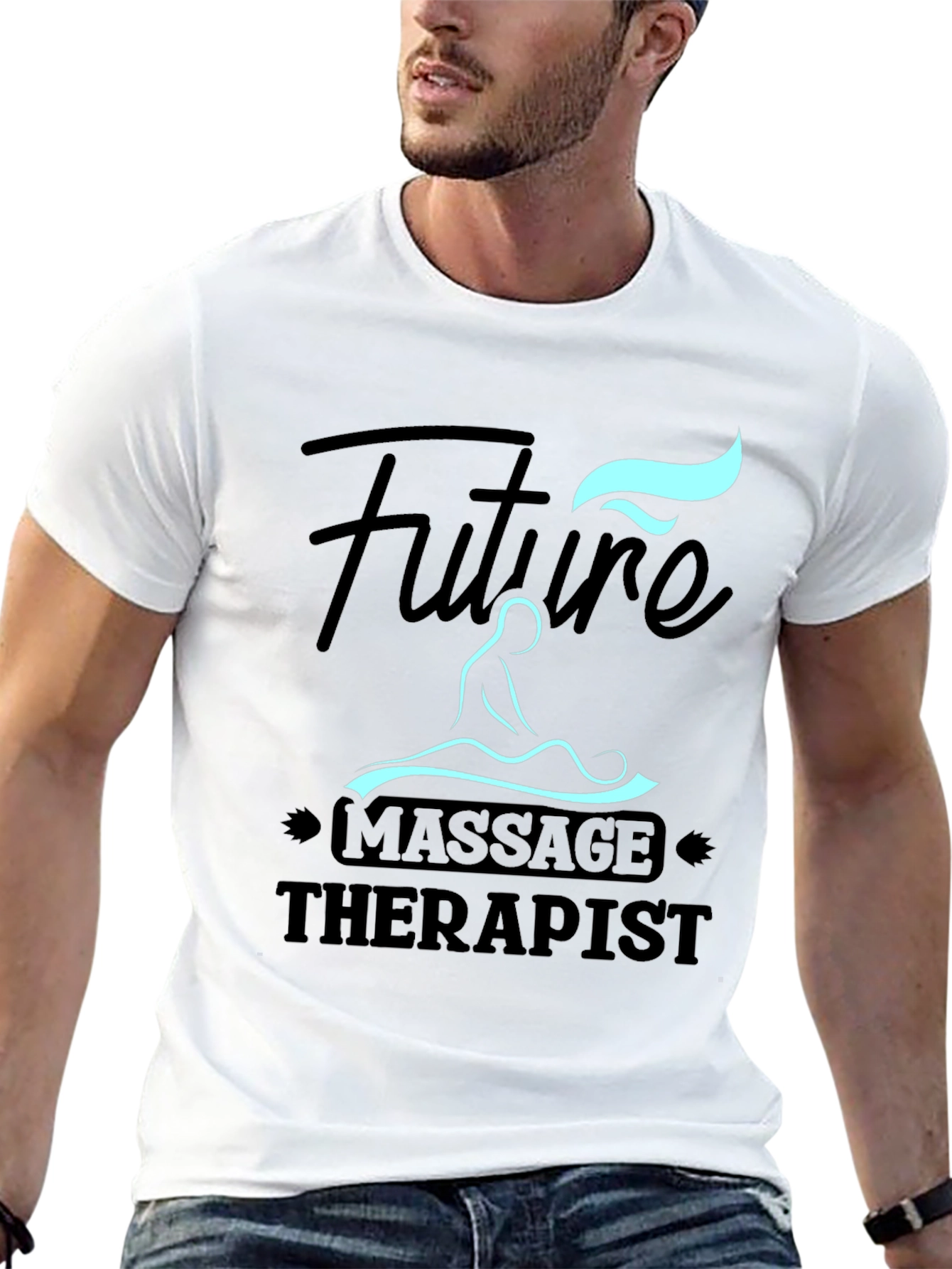 Future Massage Therapist Graphic Tee - Black