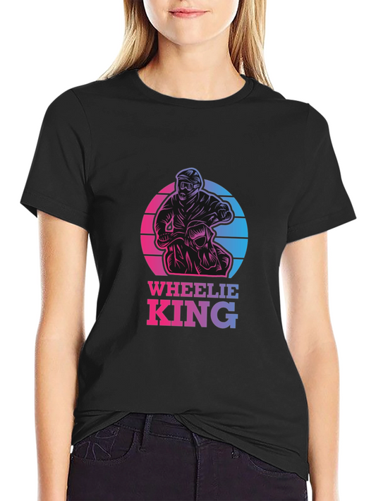 Wheelie King Graphic Tee - Motorbike T-Shirt