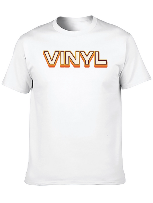 Vinyl Graphic Tee - Retro Music Fan T-Shirt