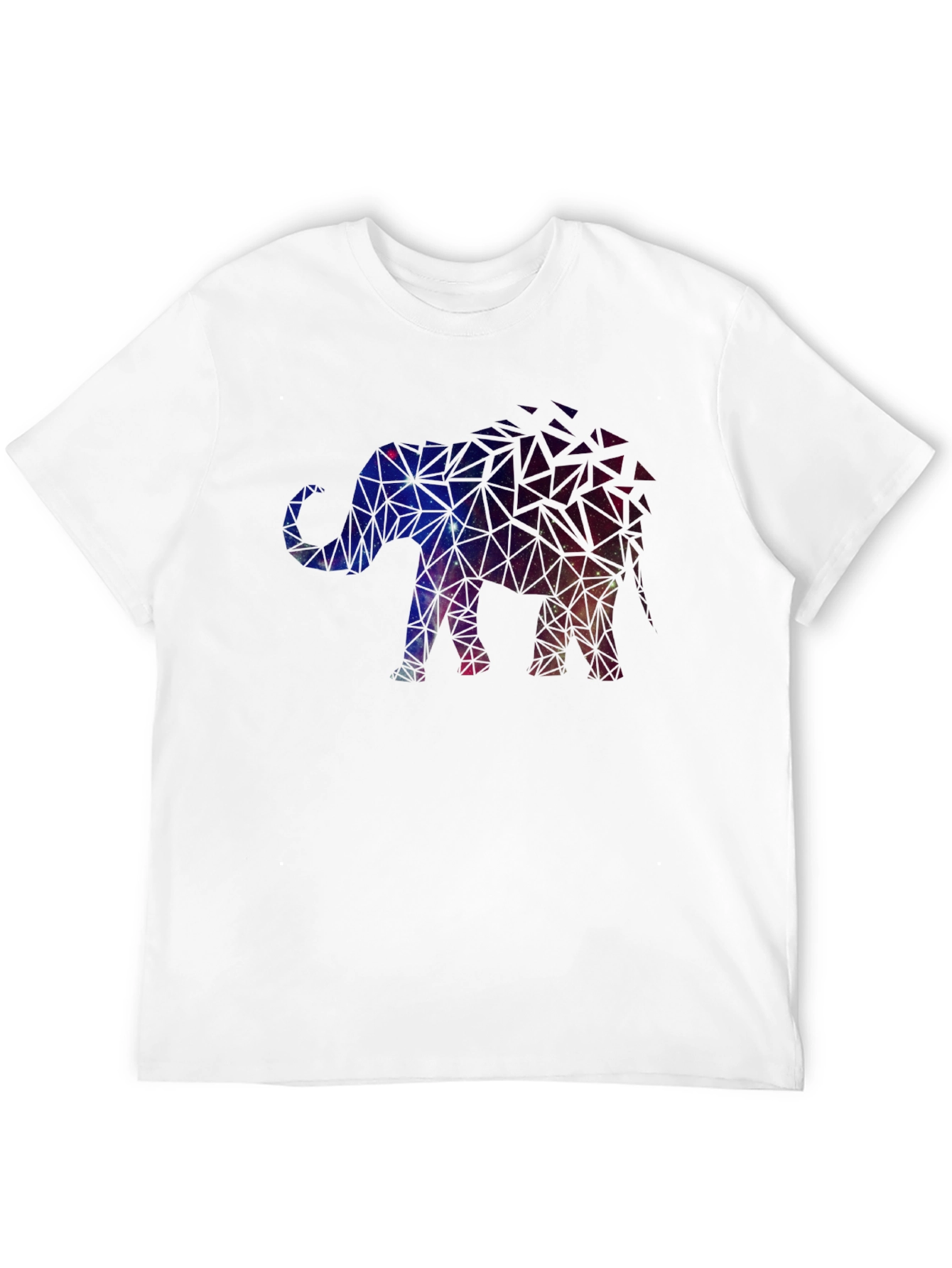 Geometric Galaxy Elephant Graphic Tee