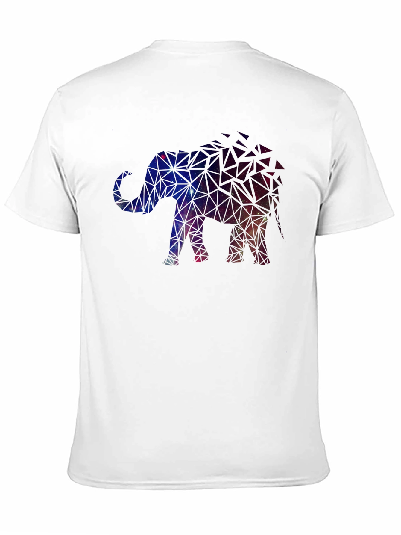 Geometric Galaxy Elephant Graphic Tee