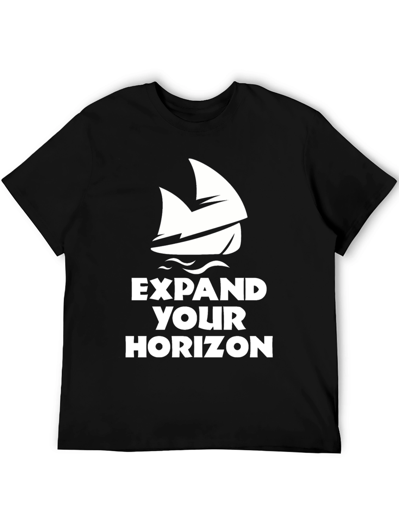 Expand Your Horizon Black Graphic Tee
