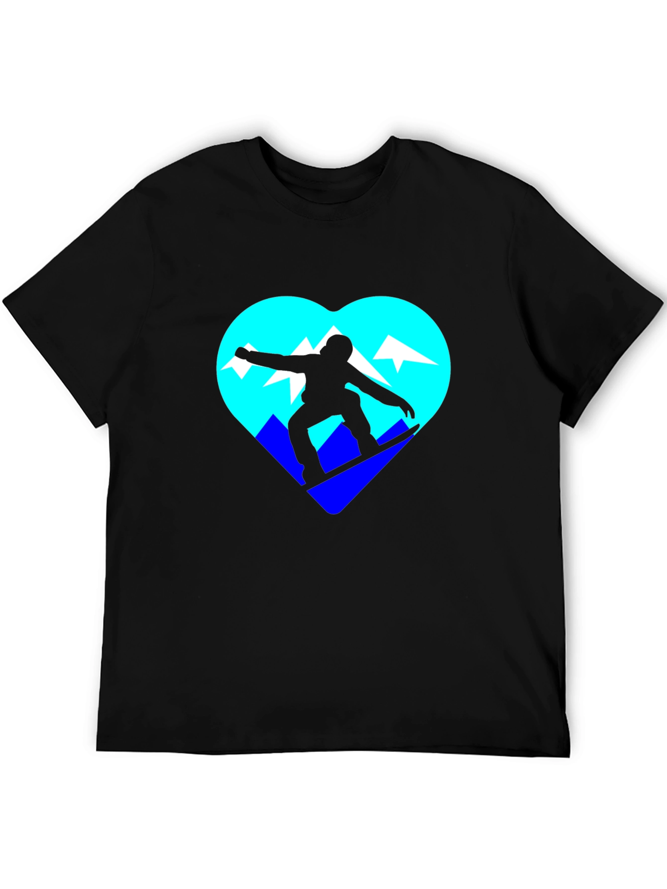 Snowboarder Heart Graphic Tee