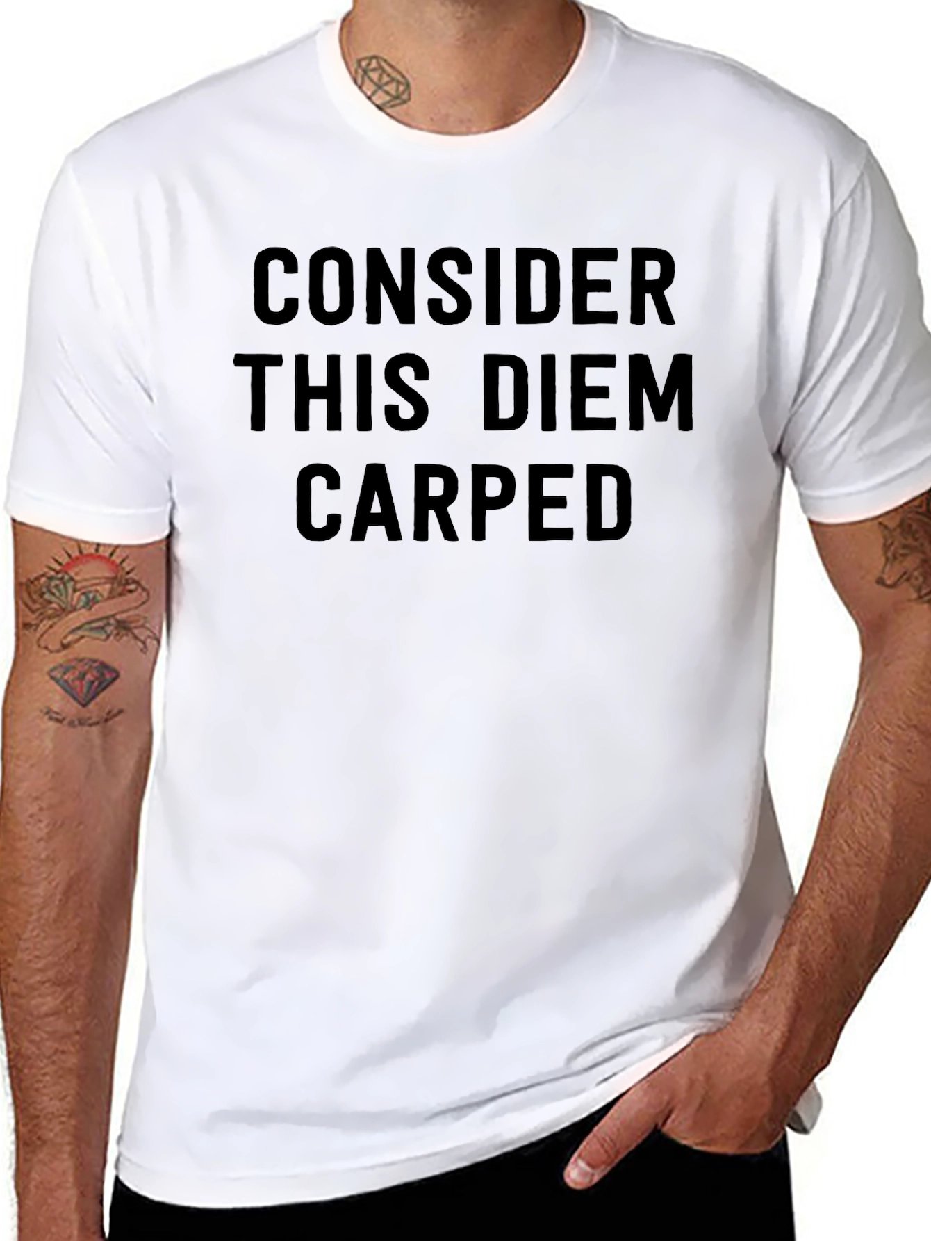 Consider This Diem Carped Black T-Shirt