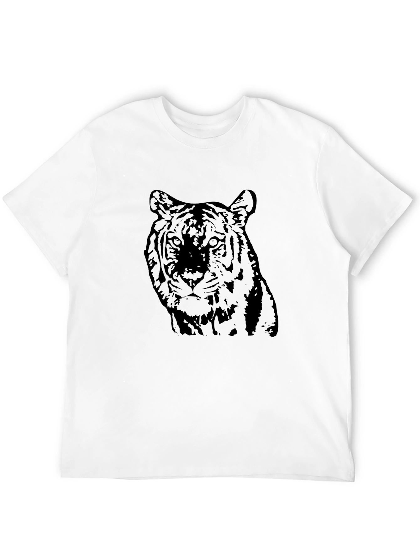 Black Tiger Graphic Tee - Cool Animal Design