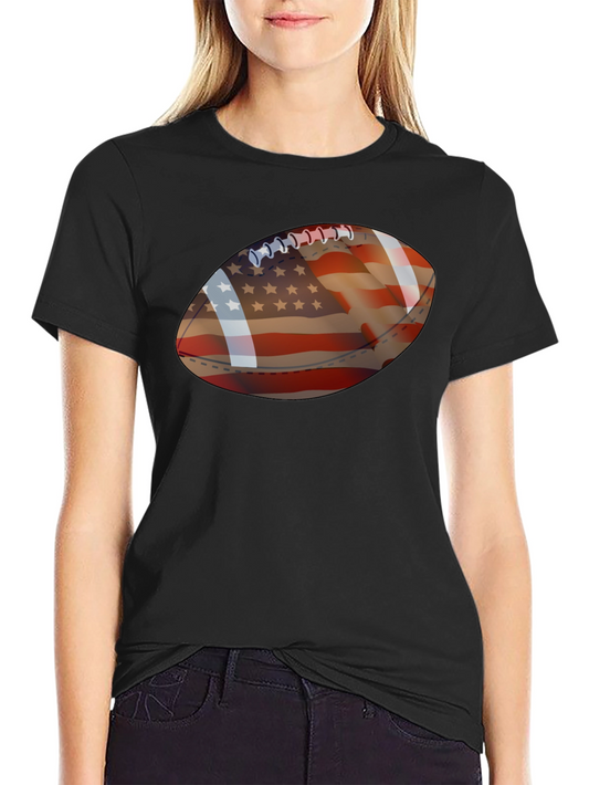 American Football Flag Graphic Tee