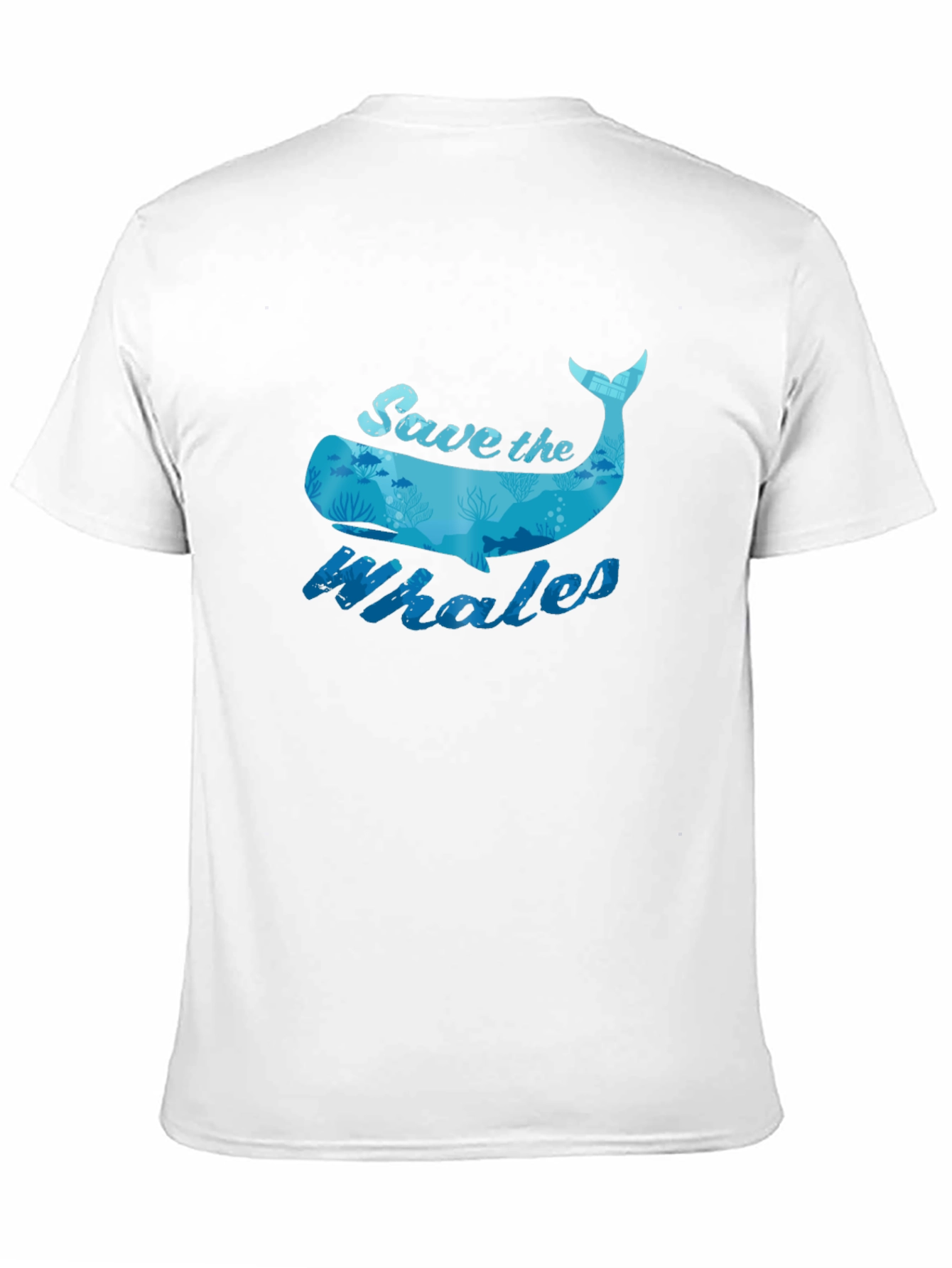 Save the Whales Graphic Tee - Black