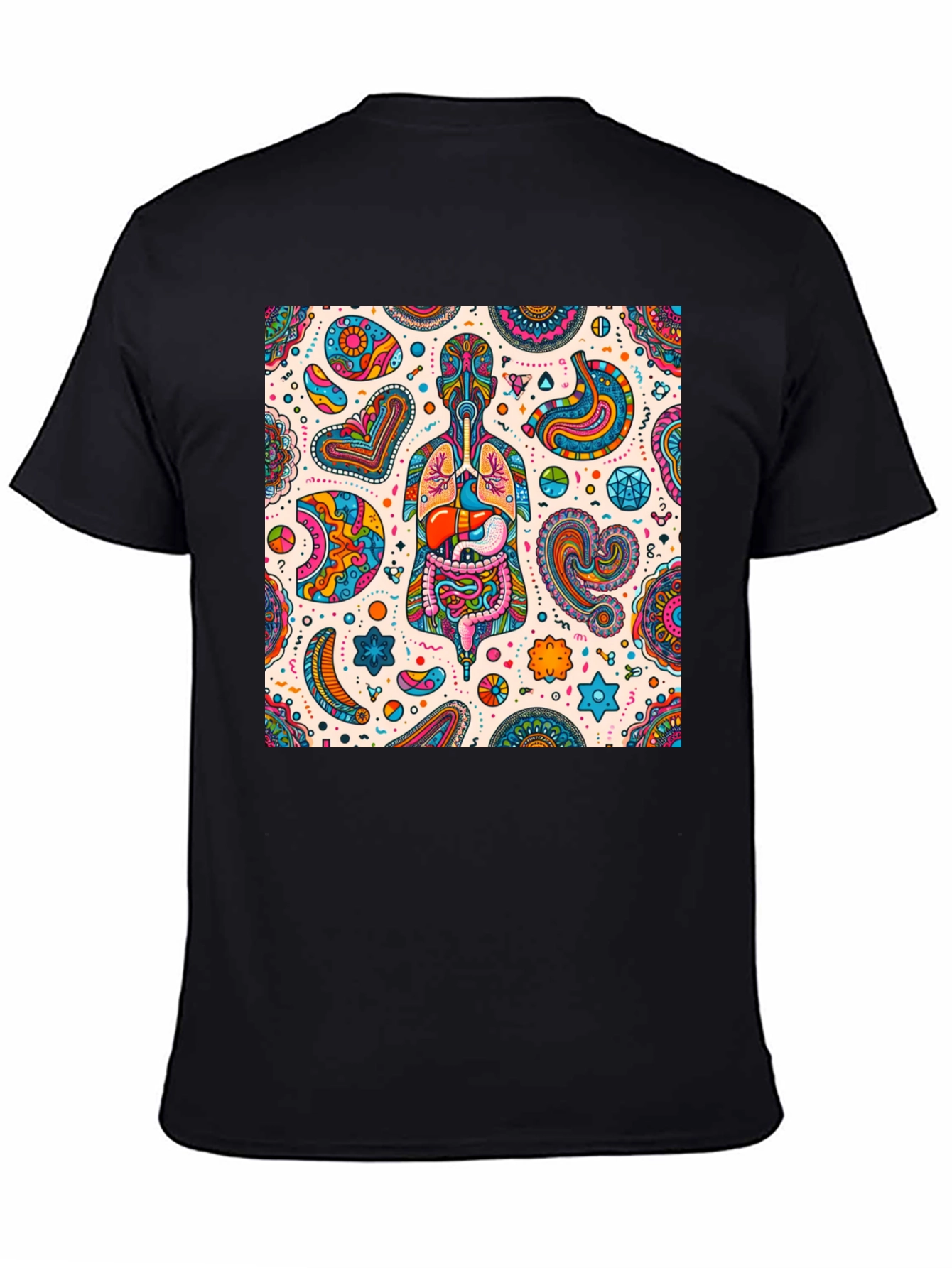 Psychedelic Anatomy T-Shirt - Unique Organs Design