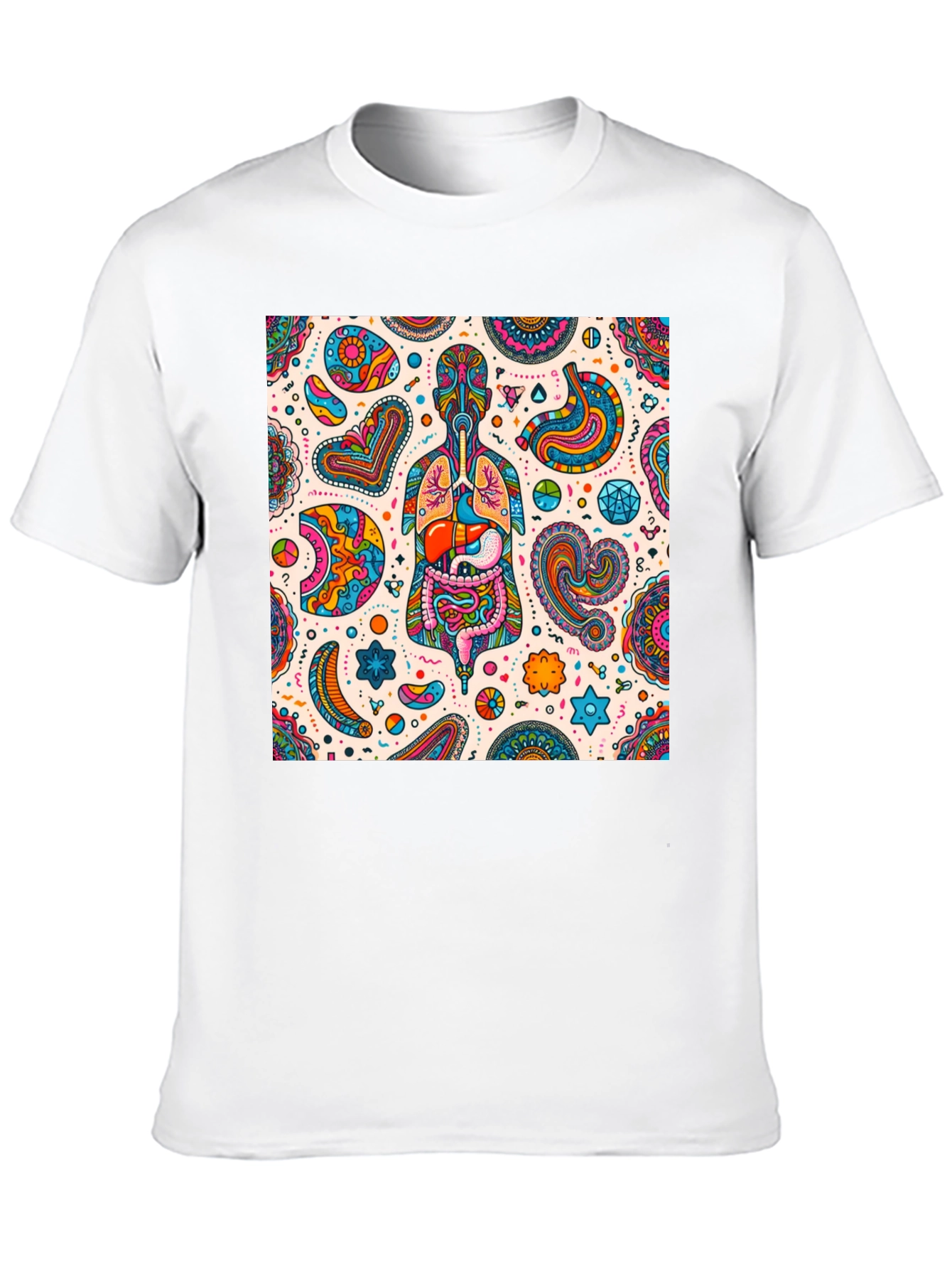 Psychedelic Anatomy T-Shirt - Unique Organs Design