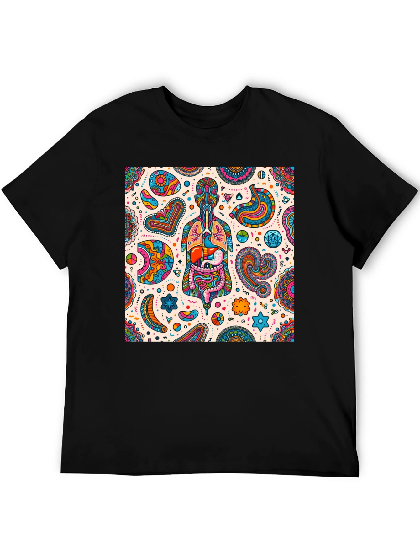 Psychedelic Anatomy T-Shirt - Unique Organs Design