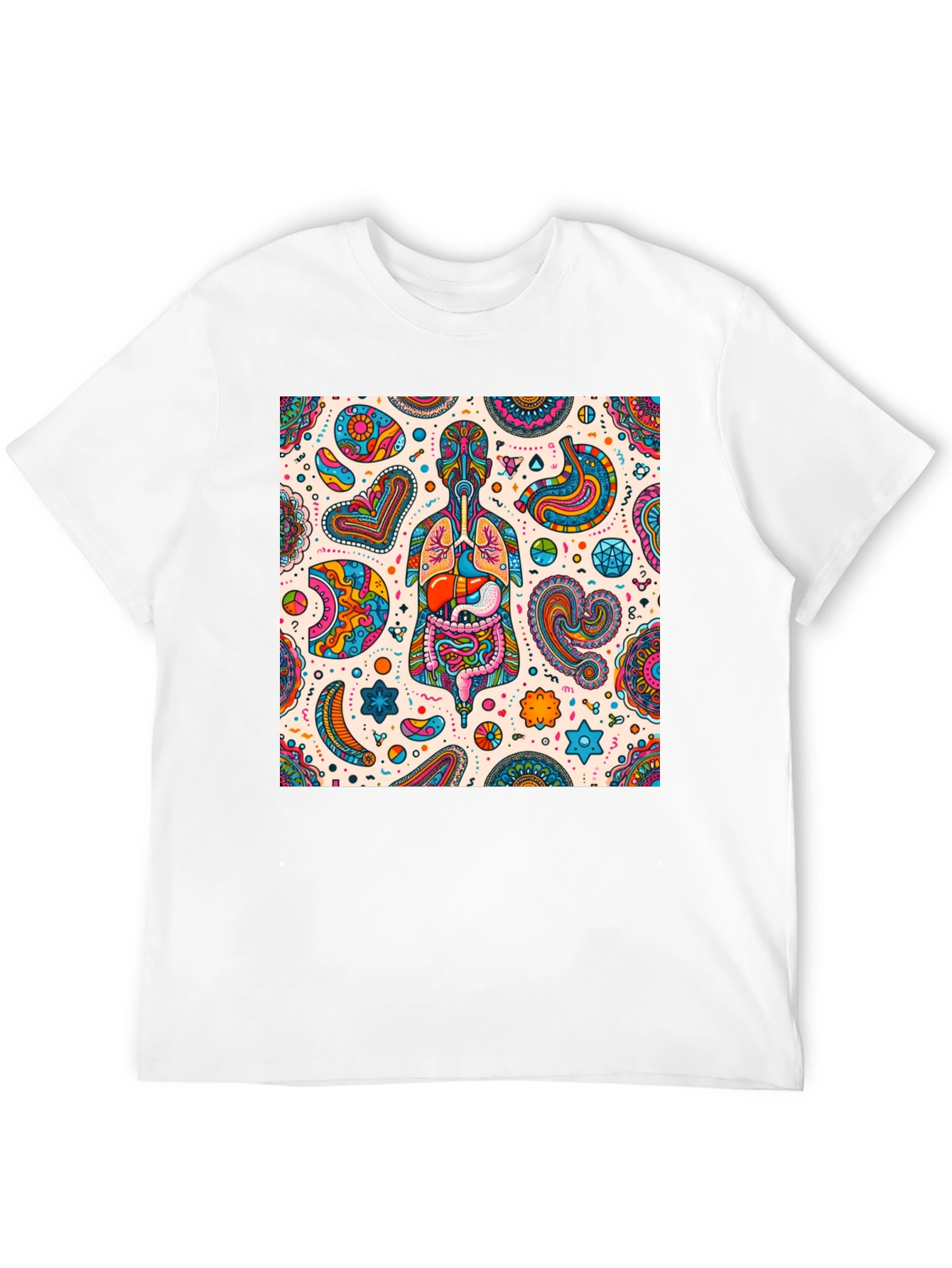Psychedelic Anatomy T-Shirt - Unique Organs Design