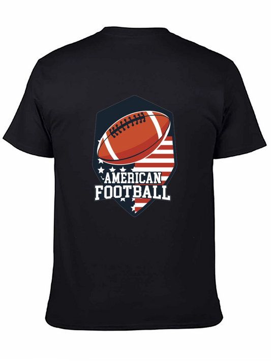American Football USA Flag Graphic T-Shirt