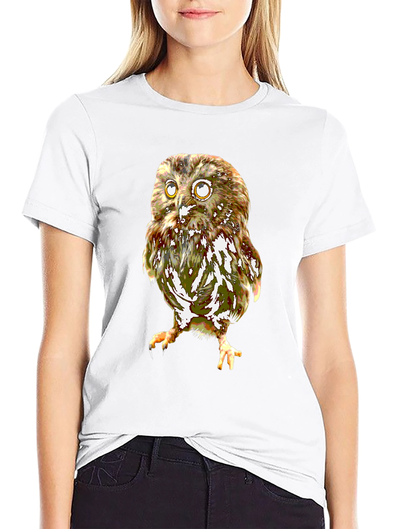 Owl Graphic T-Shirt - Unique Animal Print