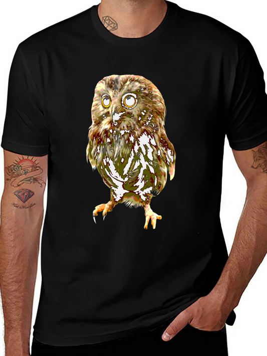 Owl Graphic T-Shirt - Unique Animal Print