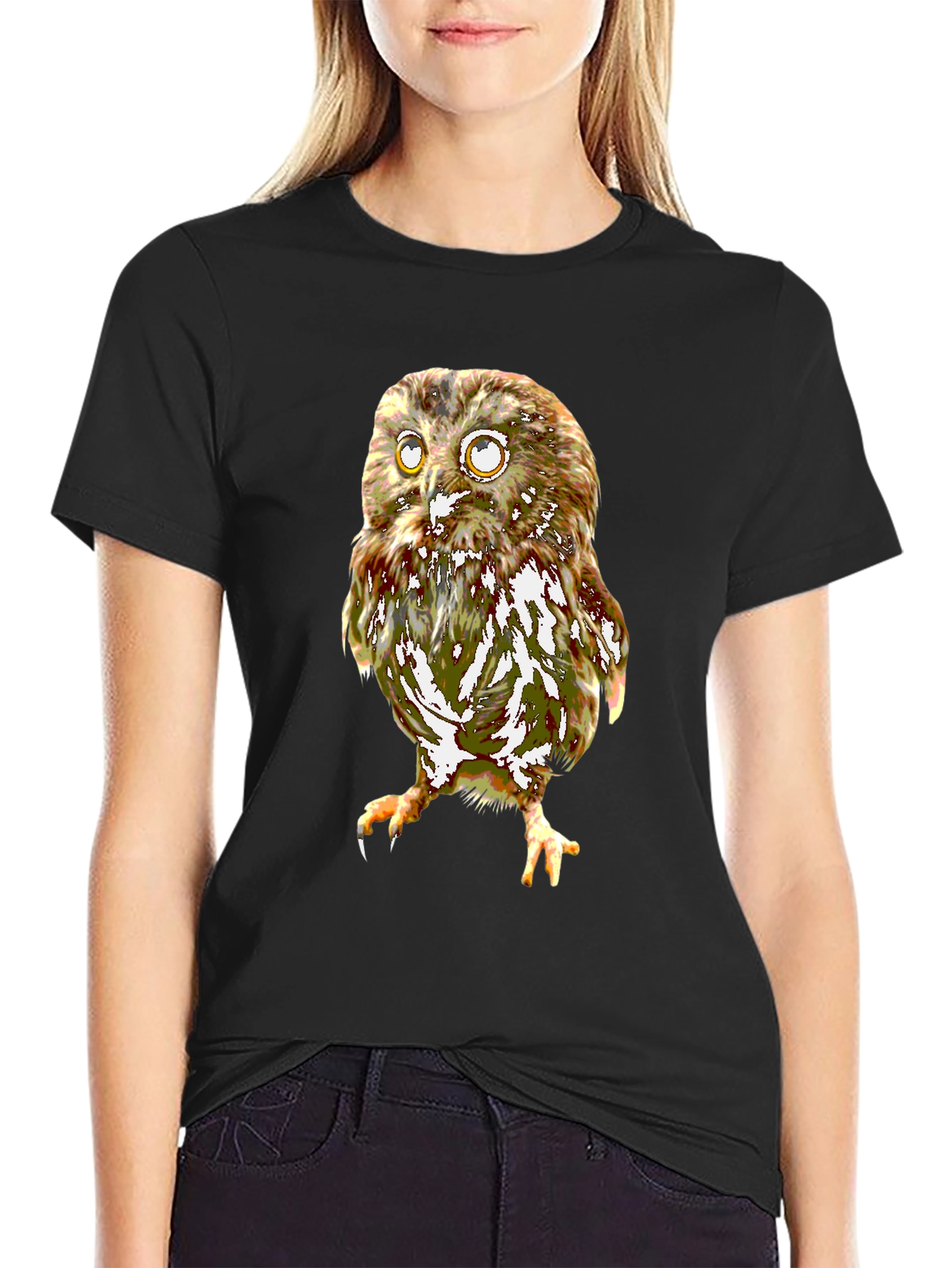 Owl Graphic T-Shirt - Unique Animal Print