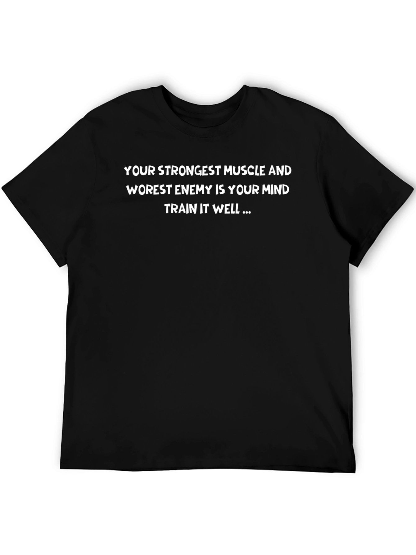 Mind Over Muscle Black Graphic Tee