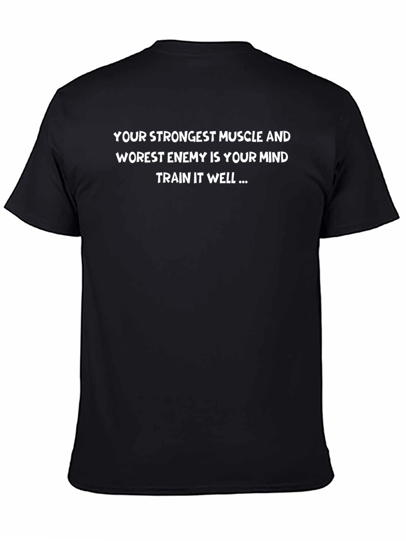 Mind Over Muscle Black Graphic Tee