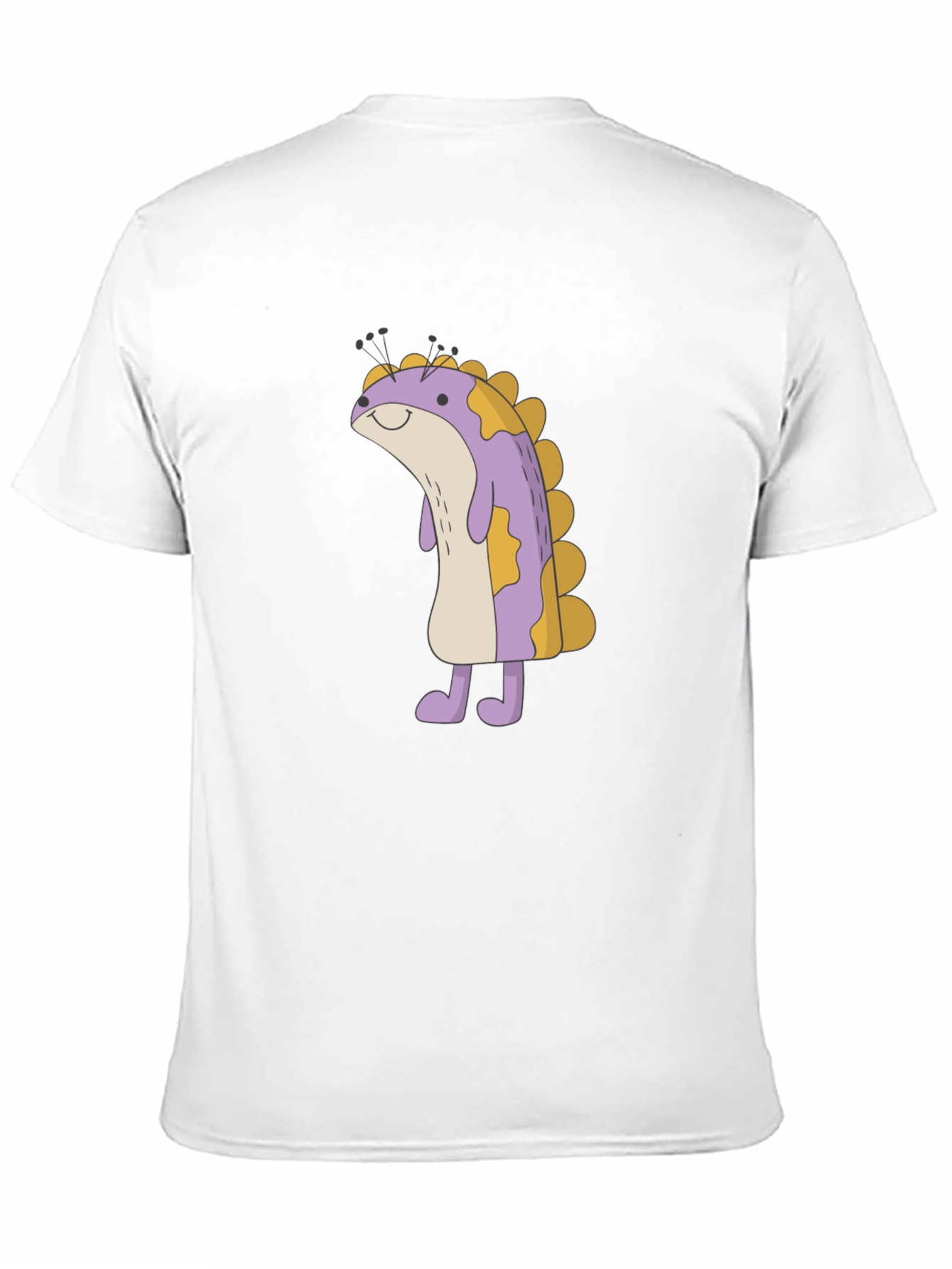 Cute Monster Cartoon Graphic Black T-Shirt