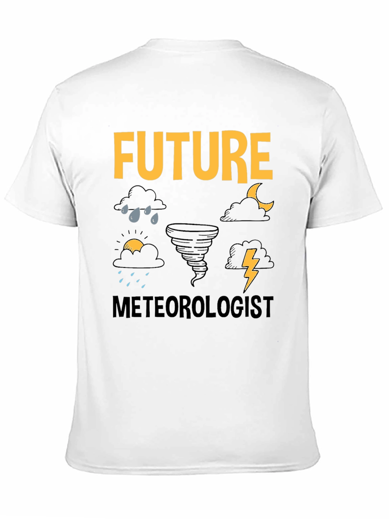 Future Meteorologist Black T-Shirt Weather Lover Tee
