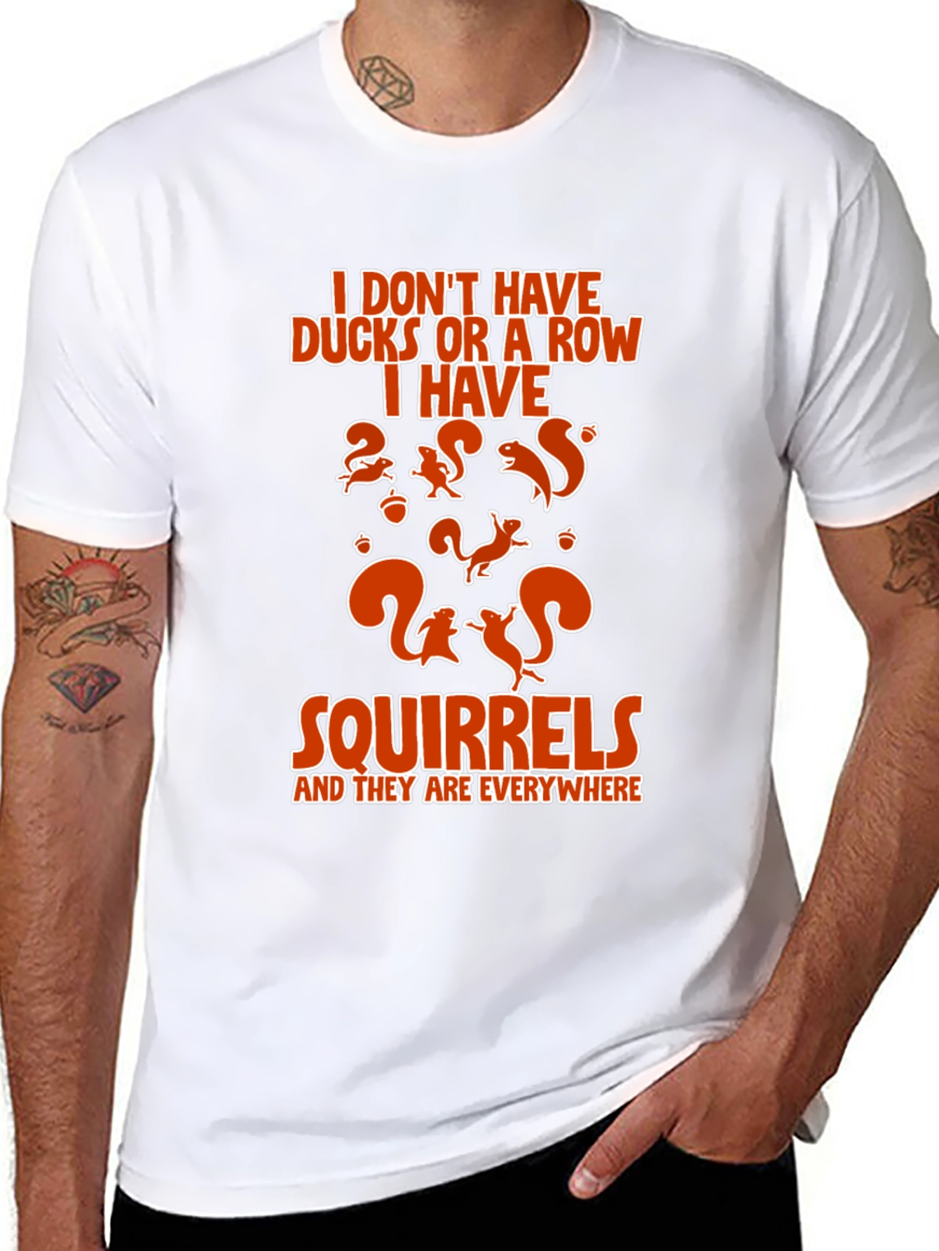 Squirrels Everywhere Graphic T-Shirt