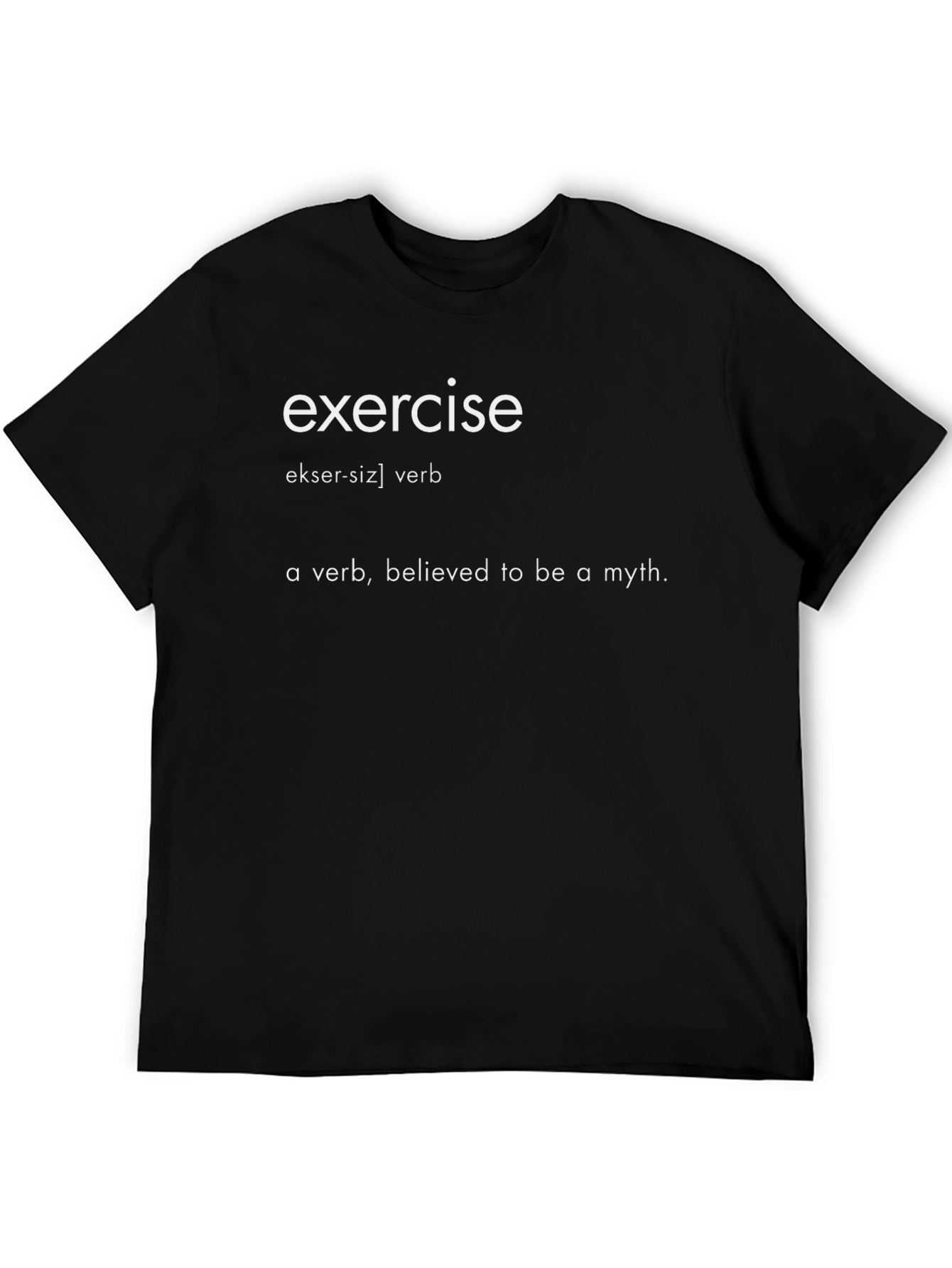 Exercise Definition Graphic Tee - Mythical Verb Humor