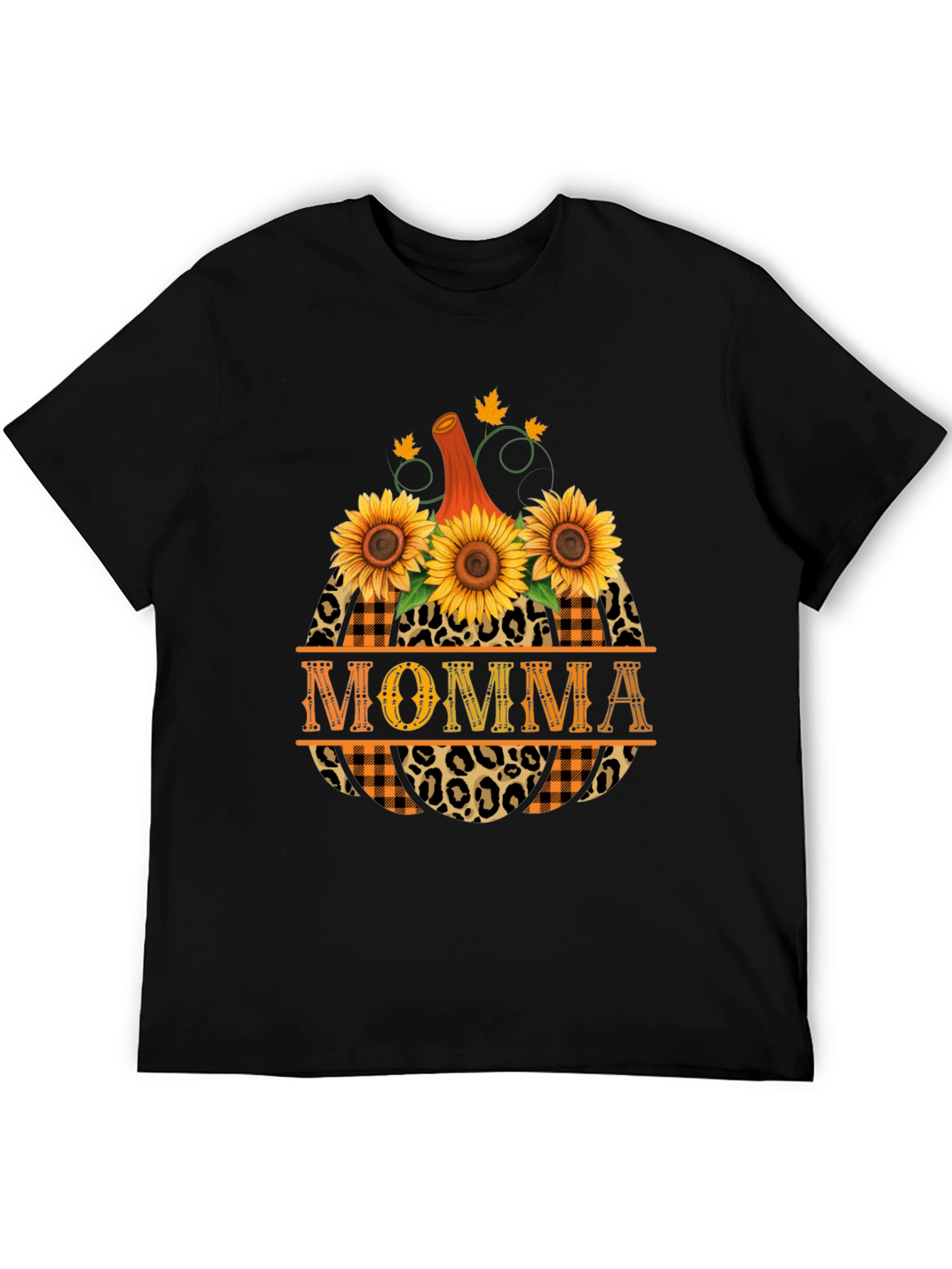 Momma Pumpkin Sunflower Graphic Tee
