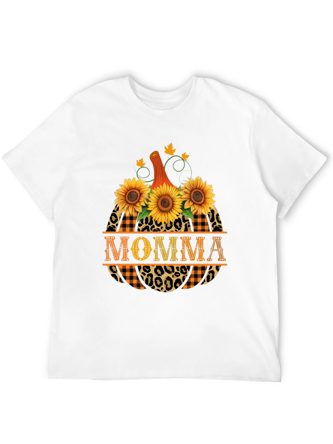 Momma Pumpkin Sunflower Graphic Tee