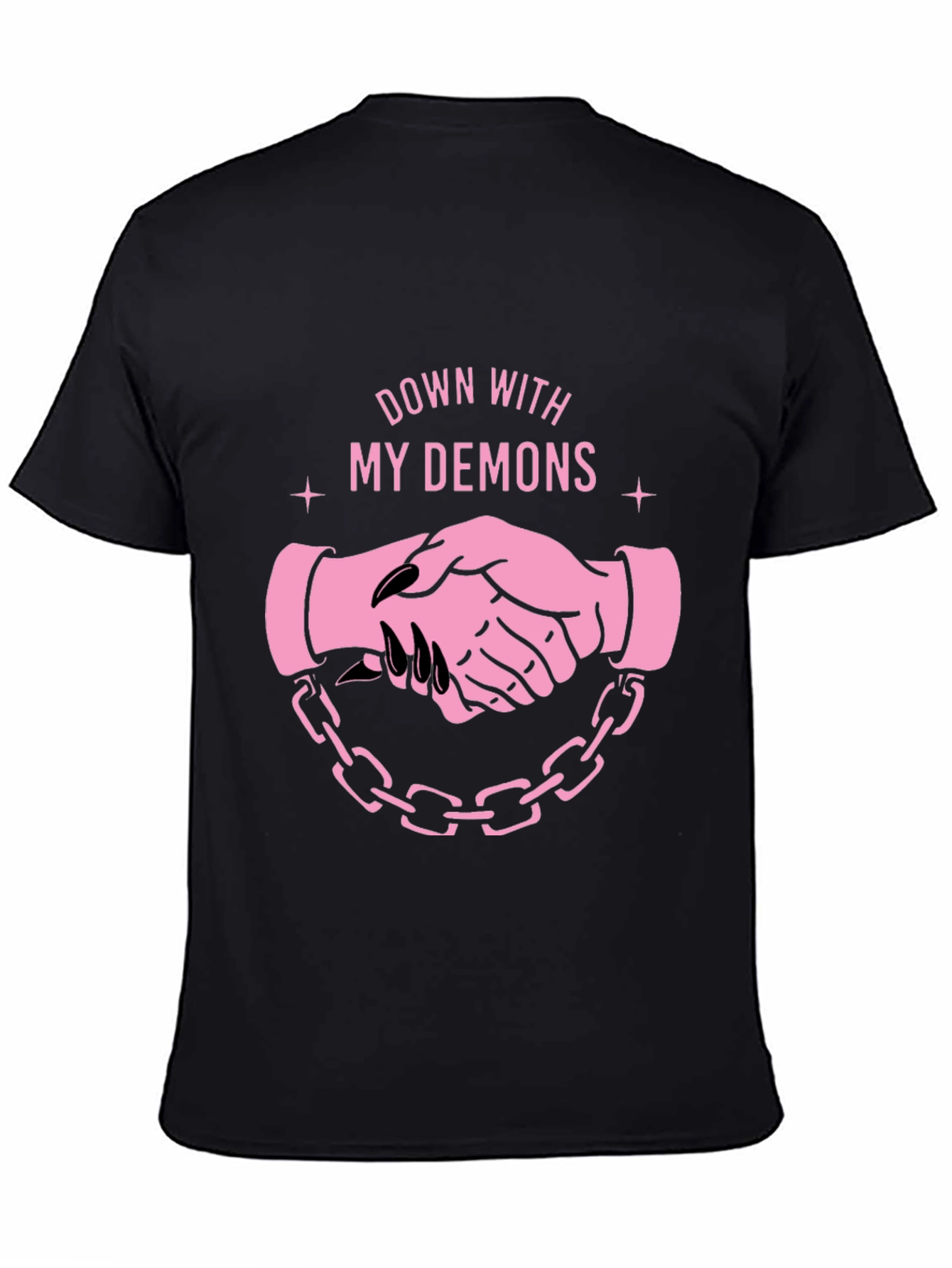 Down With My Demons Graphic Tee - Black