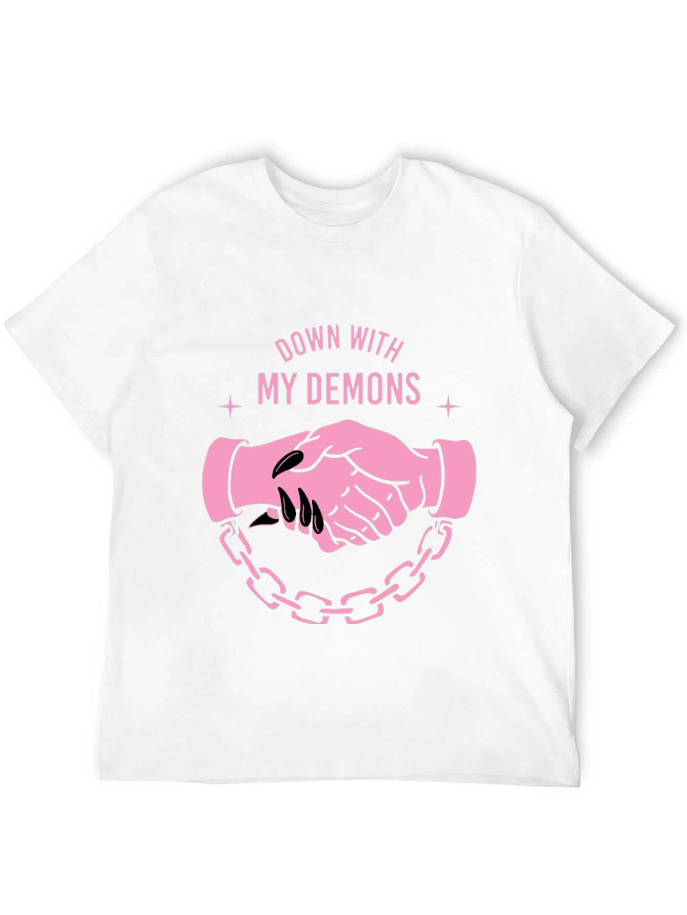 Down With My Demons Graphic Tee - Black