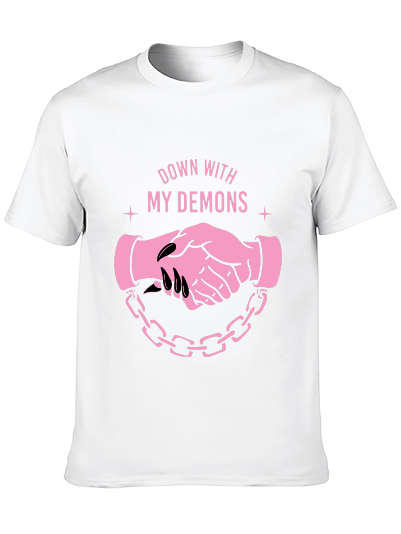 Down With My Demons Graphic Tee - Black