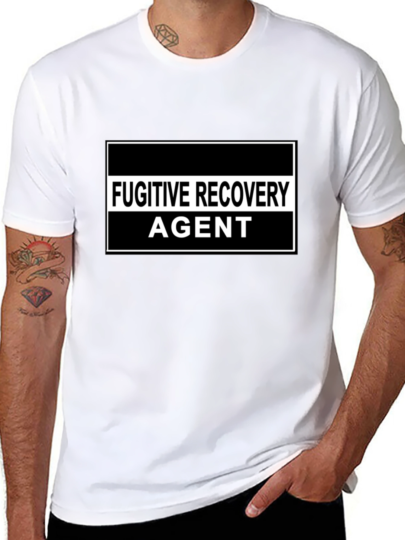 Fugitive Recovery Agent Graphic T-Shirt