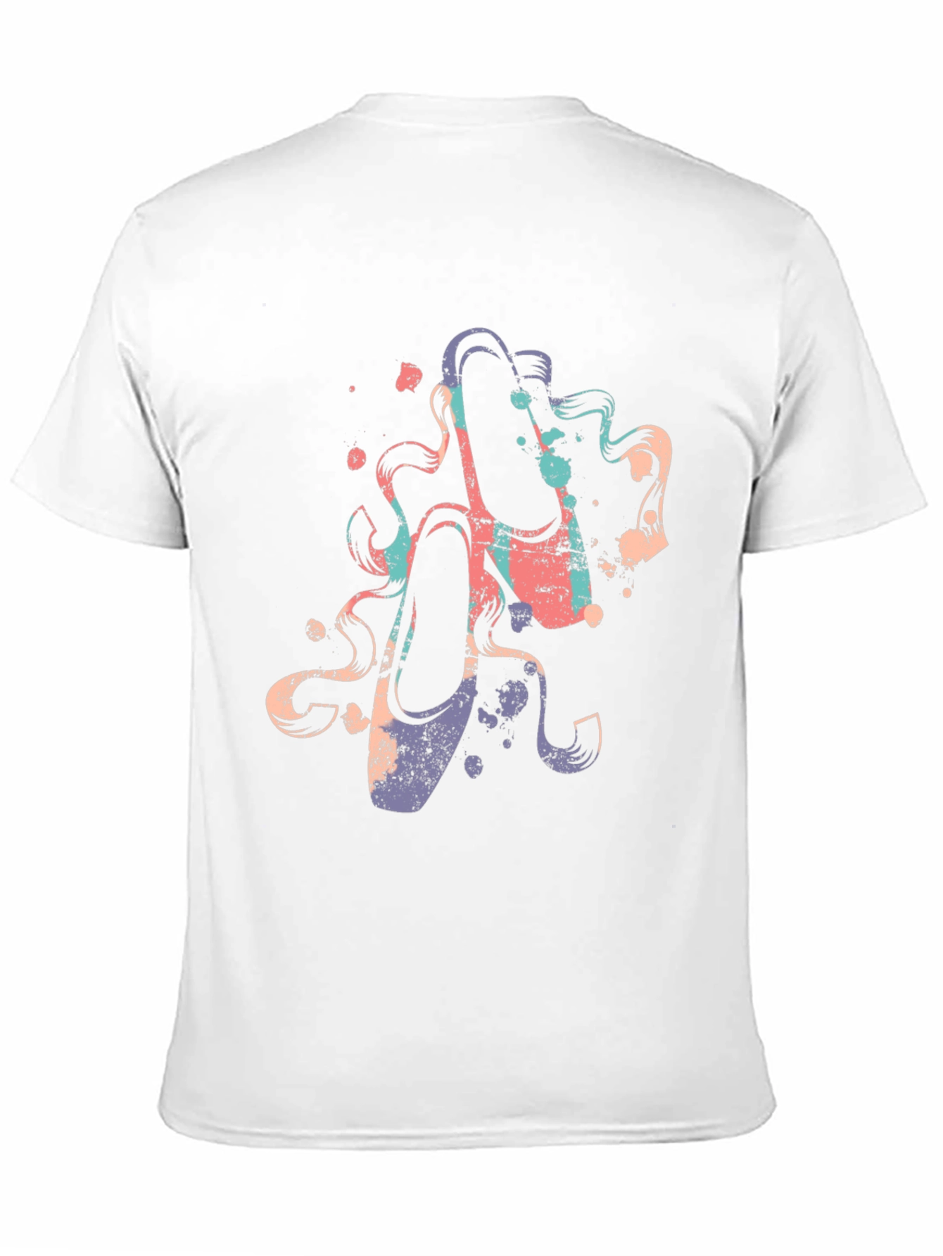 Ballet Shoe Graphic Tee - Artsy Black T-Shirt