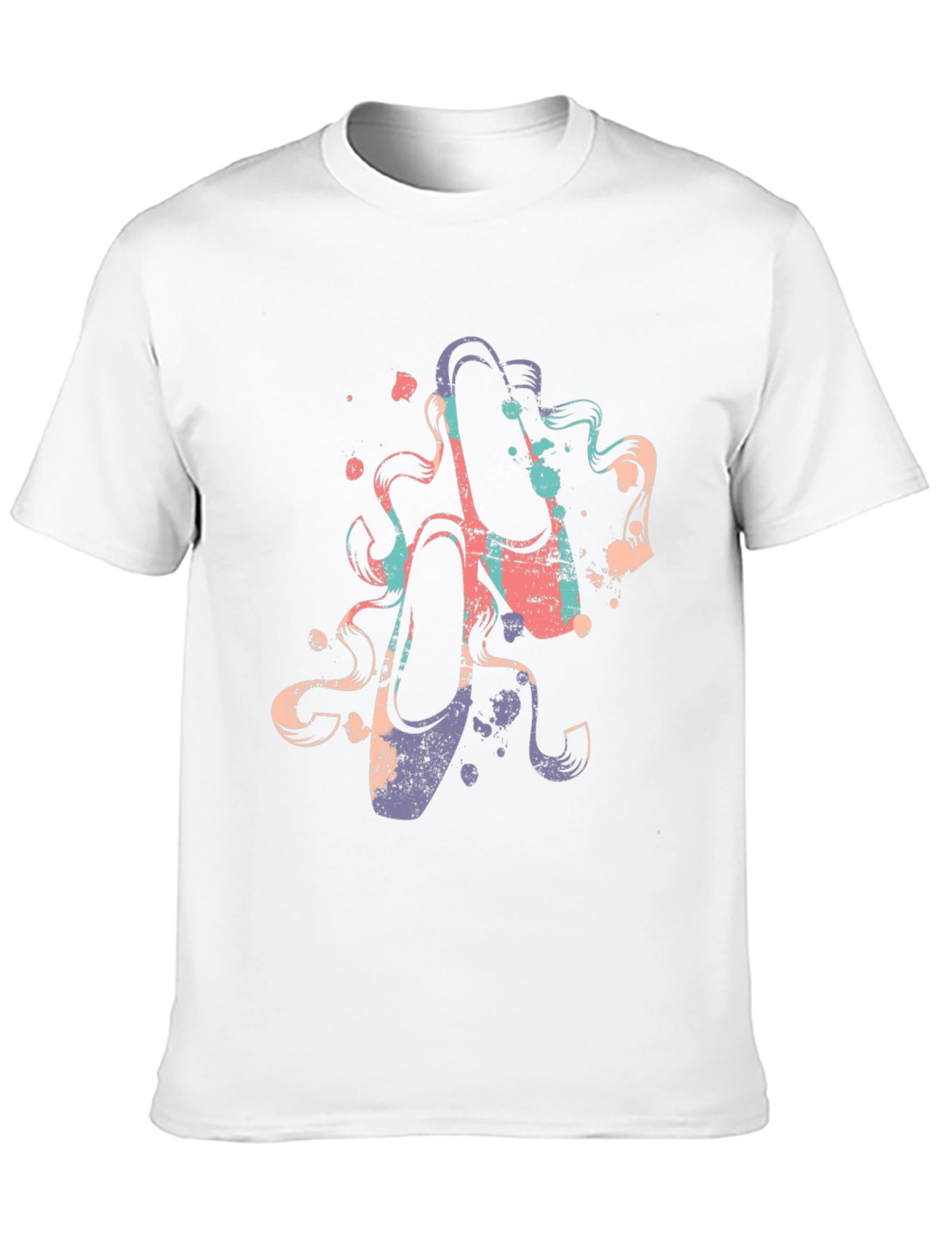 Ballet Shoe Graphic Tee - Artsy Black T-Shirt