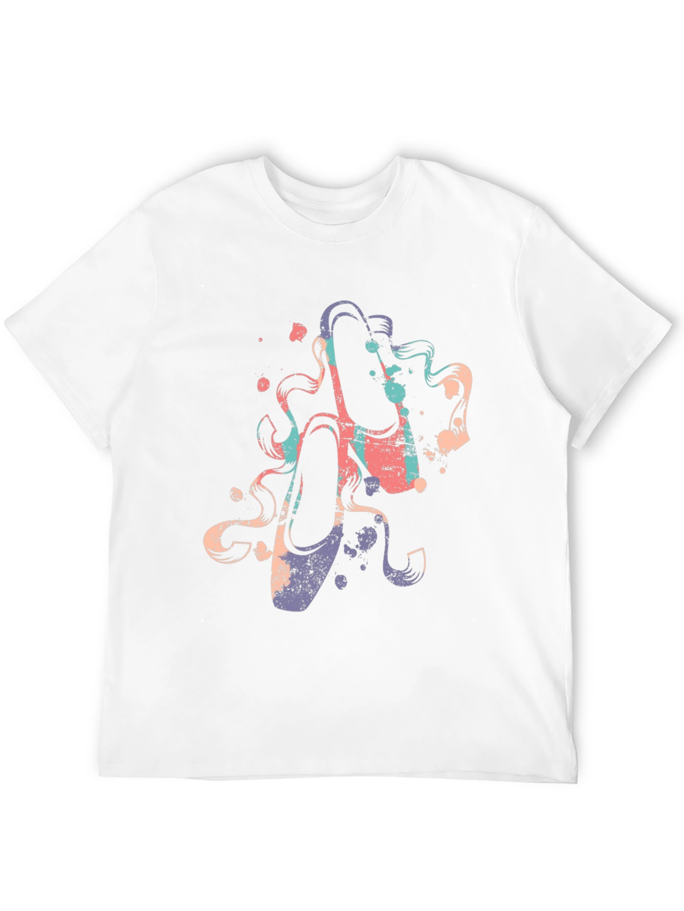 Ballet Shoe Graphic Tee - Artsy Black T-Shirt