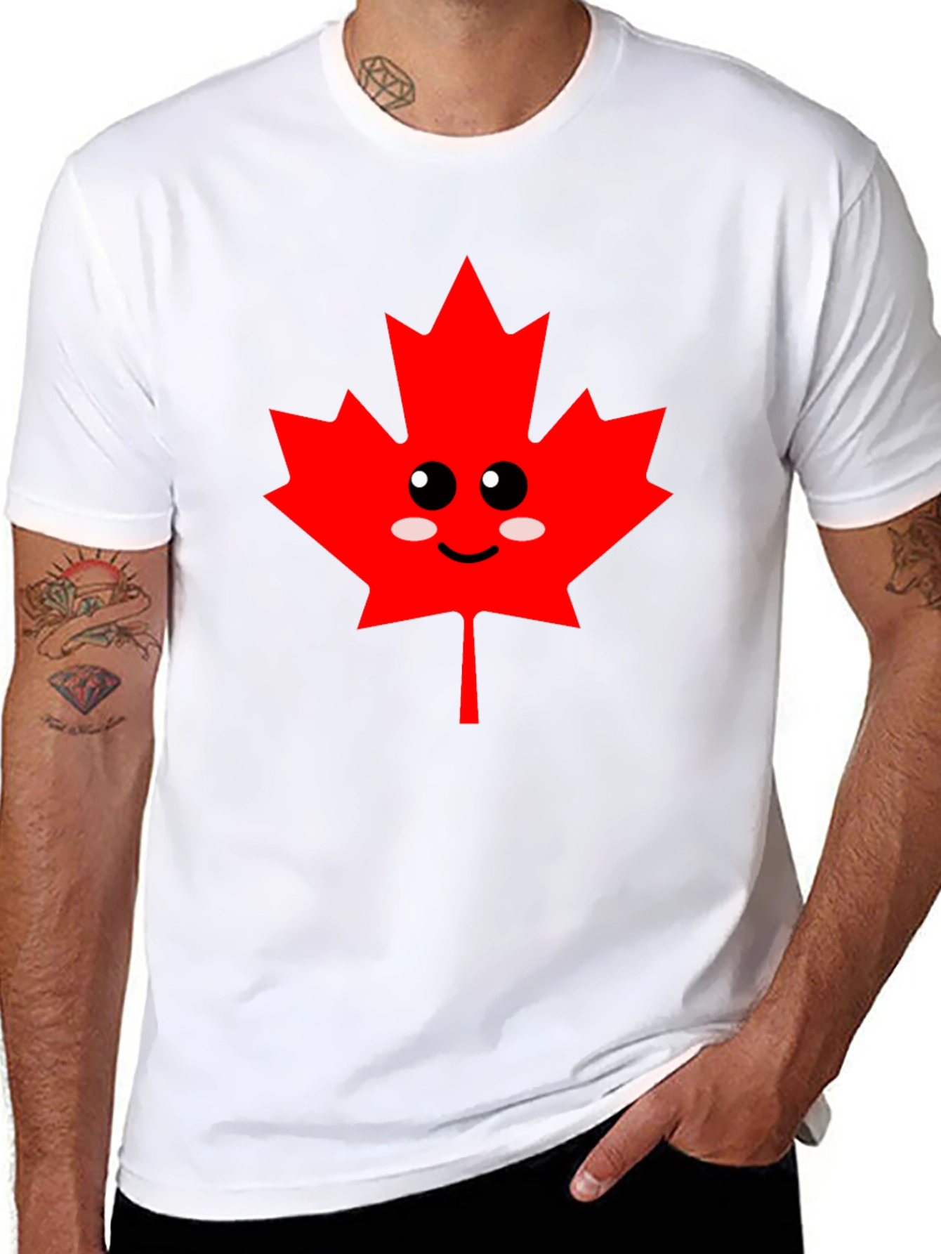 Cute Canadian Maple Leaf Graphic Tee