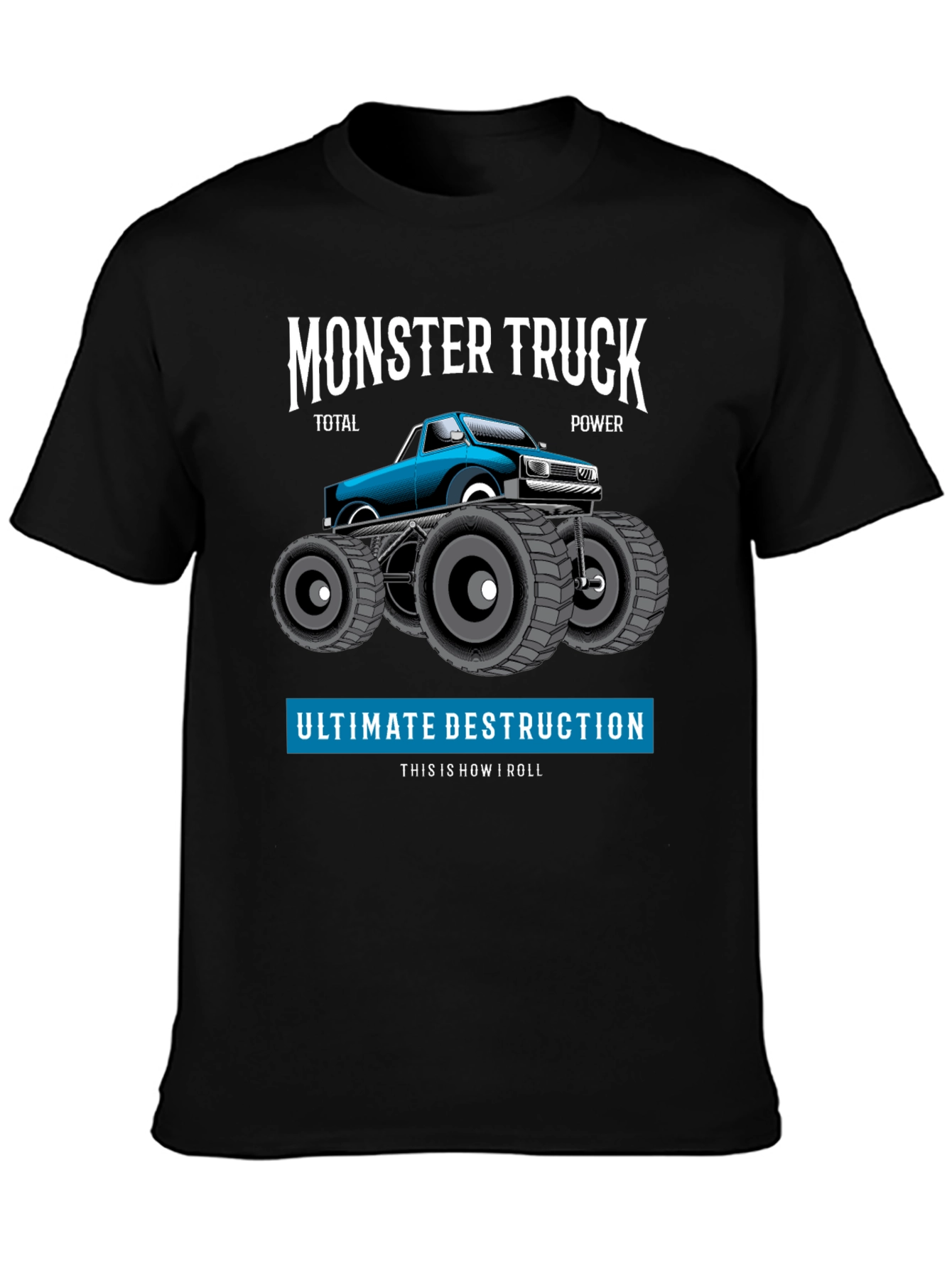 Monster Truck Graphic Tee - Total Power Destruction