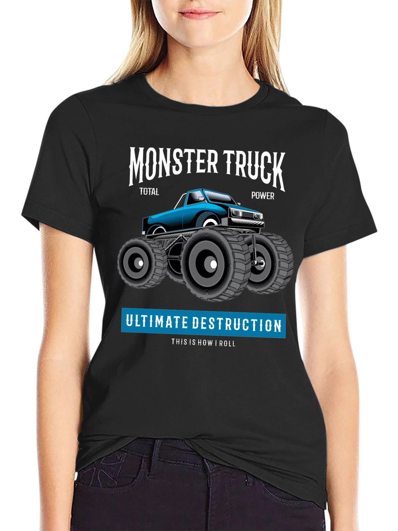 Monster Truck Graphic Tee - Total Power Destruction