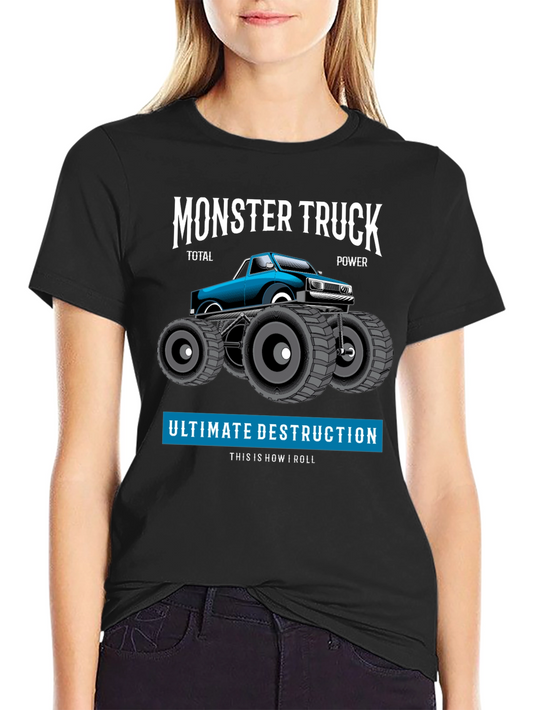 Monster Truck Graphic Tee - Total Power Destruction
