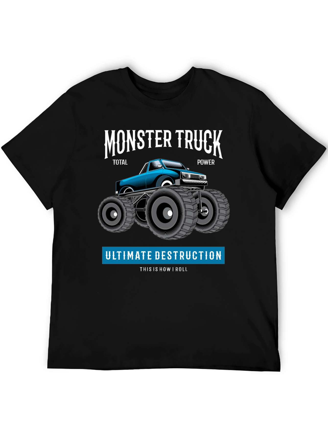 Monster Truck Graphic Tee - Total Power Destruction